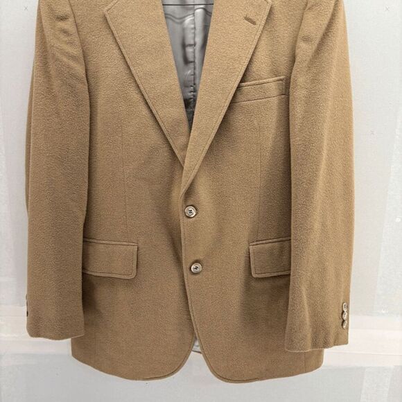 Vintage Southwick Camel Hair Blazer 42R Union Made In USA Dry Cleaned READ - Picture 3 of 9